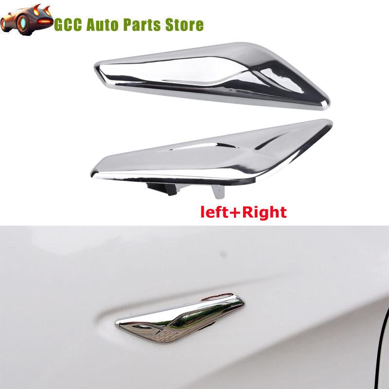 Front Fender Right + Left Side Chrome Finisher Fits BMW 2013-2017 X3 F25 X4 F26