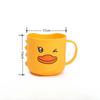 2026 New Cartoon Duck Plastic Children's Toothbrush Cup Creative Round Shape Wash Cup for Kids Drinking Water KTY