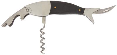 Kikkerland Darkwood Fish Corkscrew