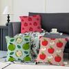 Cartoon Apple Simple Pillow Covers Cartoon Sofa Decorative Home Double-sided Printing Short Plush Cute Cushion Cover