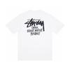 Stussy Short Sleeve T-Shirt Teens Loose Fit 270g Cotton Round Neck Casual Wear