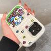 For Vivo V23 V25 V27 V29 V30 Y27S Y28 Y33S Y36 Infinix Hot30I Hot40 Tecno Spark20 Cartoon Black Cat Silver Edge Soft Liquid Silicone Protective Casing