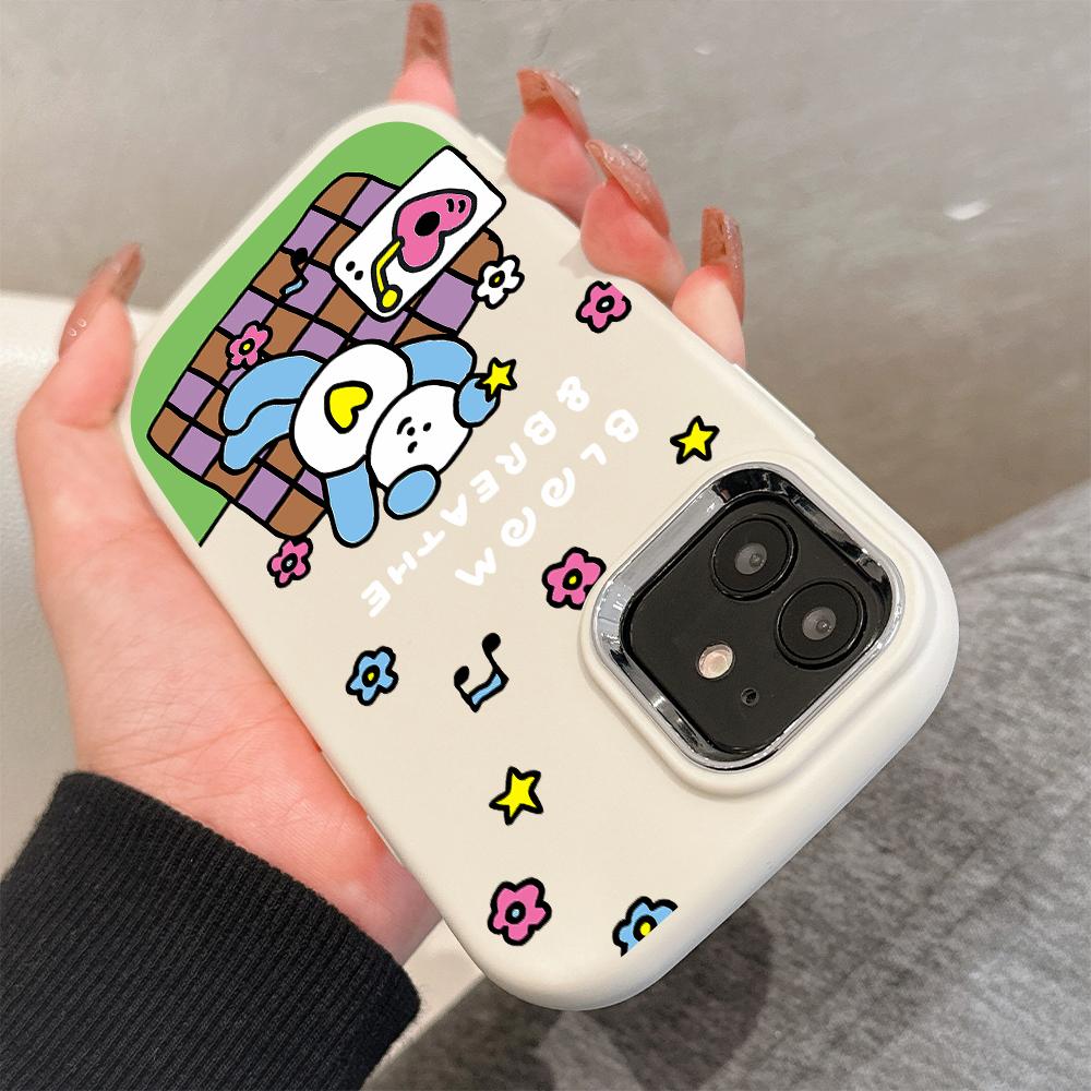 For Vivo V23 V25 V27 V29 V30 Y27S Y28 Y33S Y36 Infinix Hot30I Hot40 Tecno Spark20 Cartoon Black Cat Silver Edge Soft Liquid Silicone Protective Casing