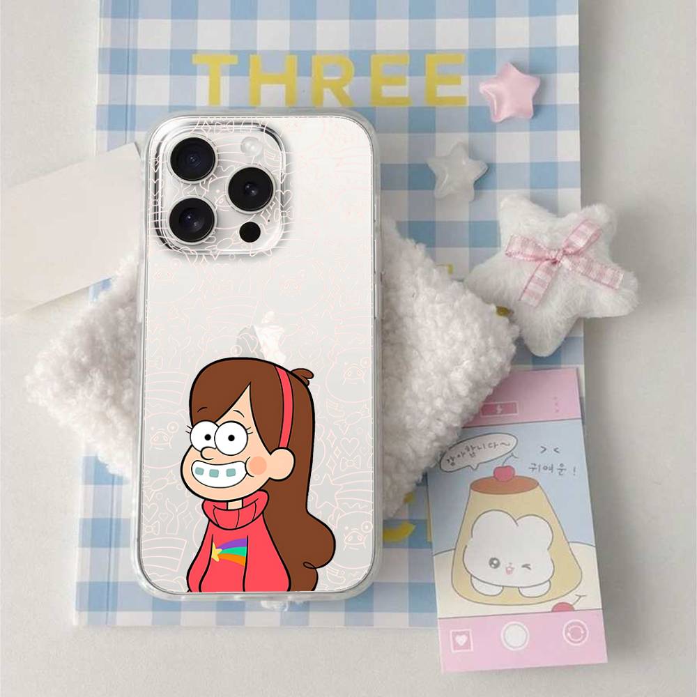 Cute G-gravity Falls-S Phone Case Soft Transparent Case For IPhone 17 16 15 14 13 12 11 Pro Max Mini Plus Cover Case