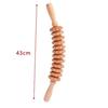 1pc 12 Rollers Handheld Wooden Massager for Trigger Point Therapy, Cellulite Reduction, and Muscle Relaxation