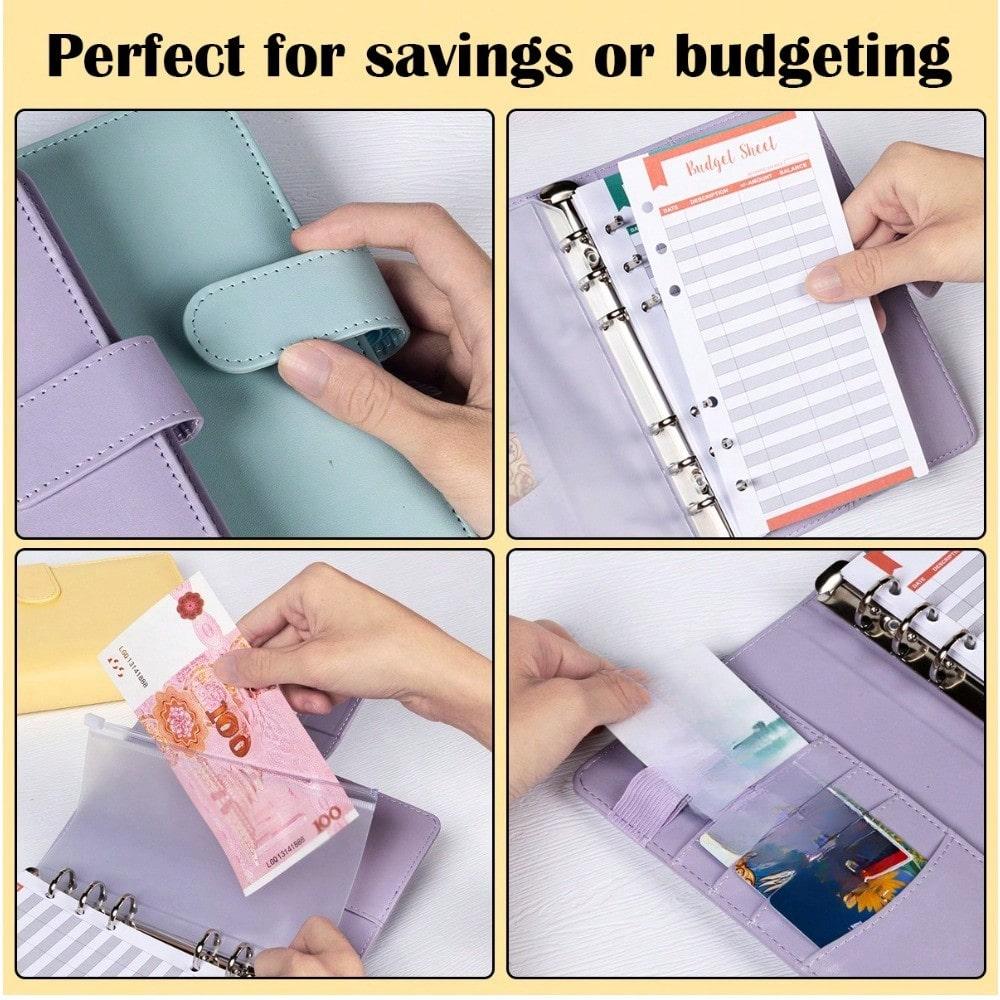 A6 Macaron Bookkeeping Book Binder Financial Planning Bookkeeping Notebook Shell