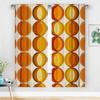 2 Pieces Mid-Century Modern Curta On Terracotta And Mustard Cream Background For Contemporary Decor