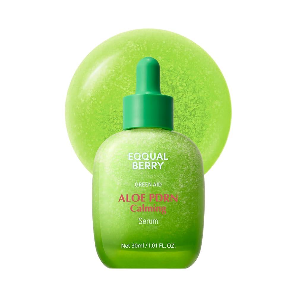 EQQUALBERRY Aloe PDRN Calming Smoothie Serum – Soothing & Skin Barrier Repair Hydrating Serum 30ml