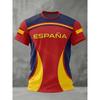 3D Print Summer Spain Football Jerseys Men Classic God Spain Short Sleeve Tees Casual O-Neck Sports Style T-Shirt Man Clothing