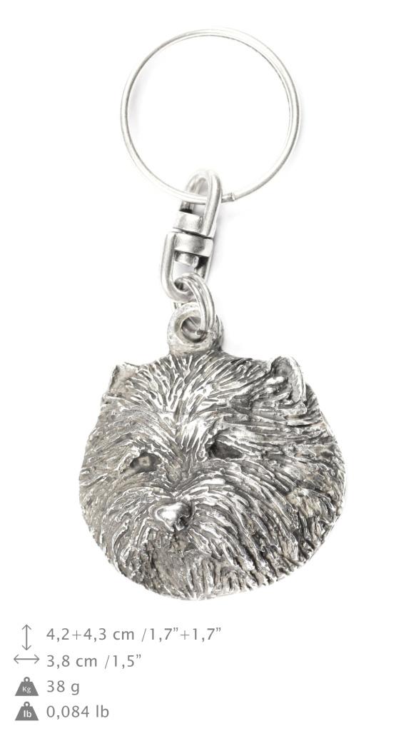 West Highland White Terrier, Westie - Portachiavi Placcato Argento Con Cane, Decorazione per Borsa, Ciondolo per Zaino Marca Art-Dog