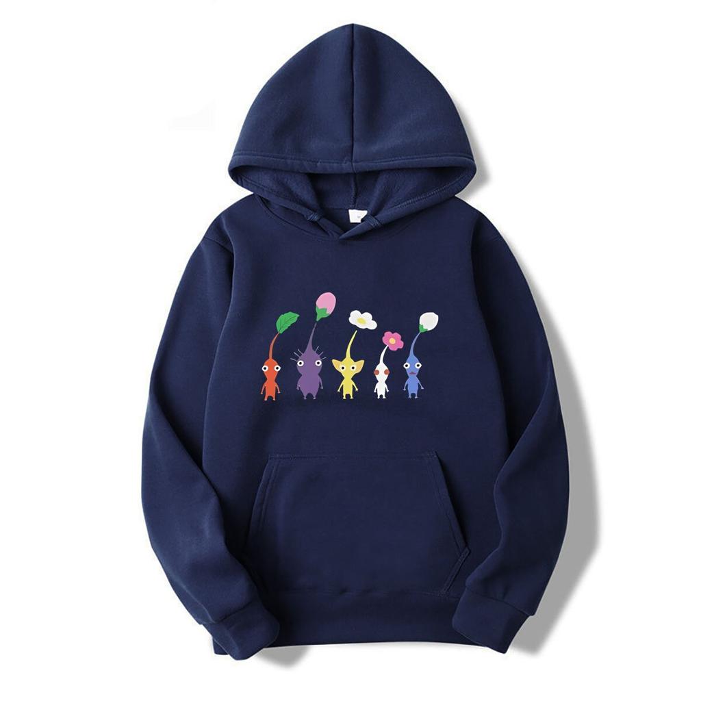 Kawaii Pikmin hoodies Men Funny hoodies Summer Breathable Comfortable Tee Hombre Cute Cartoon Graphic hoodies