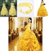 Elegante Costume Cosplay da Principessa Belle de La Bella e la Bestia, Stile Fiabesco, per Donna