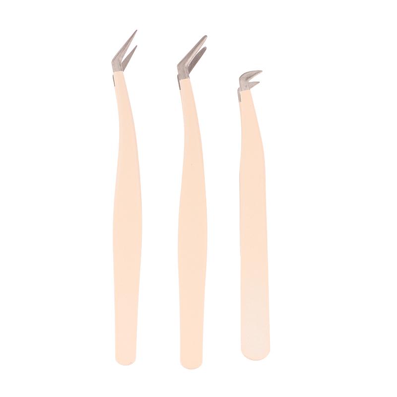 1 Pcs Eyelash Tweezers Extension Stainless Steel Superhard Tweezers With Fiber Tips High Precision Anti-Static Tweezers