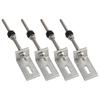 4Pcs 200/250mm Pole Screws With L Adapter Plate Solar PV Trapezoidal Sheet Metal Roof Fixture Solar Panel Racking Mounts