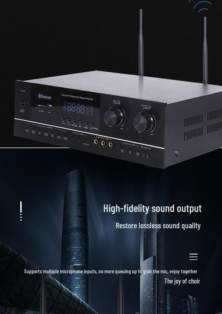 Xianke Pro Audio System for Conference Rooms, Classrooms, Dance Rooms, Home KTV, and Bars
