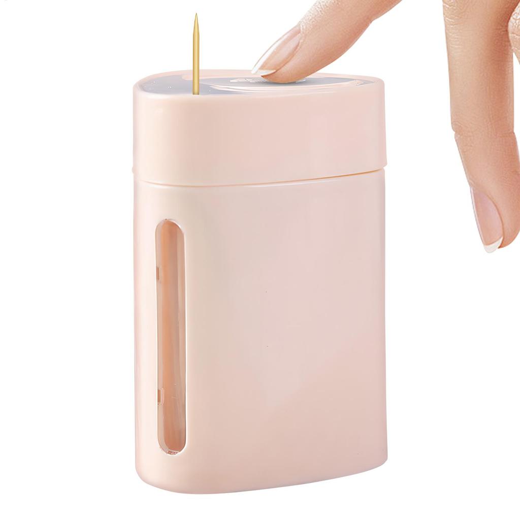 New Automatic Pop-Up Toothpick Dispenser Portable Hygienic Case For Kitchen, Restaurant, Camping & Daily Use