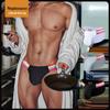 European & American Low Waist Men's Cotton Briefs with Independent Pouch and U Convex Design.