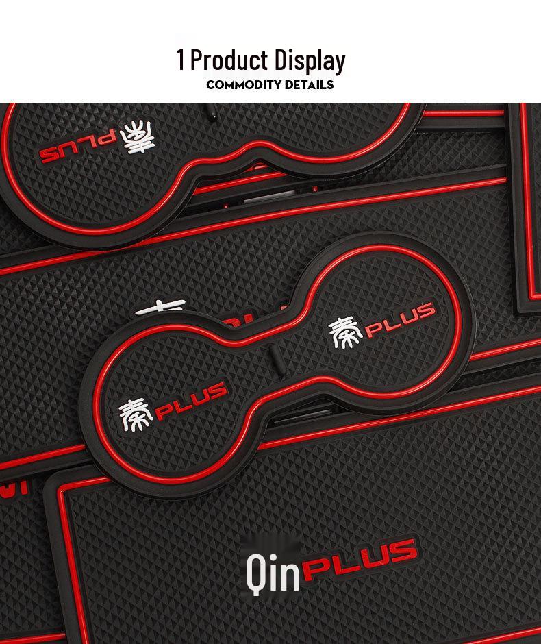 BYD Qin Plus Door Slot Cup Holder Pads: Modified Car Interior Decor