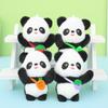 Charming Strawberry Panda Plush Keychain Premium Mink Fur Adorable Animal Backpack Charm