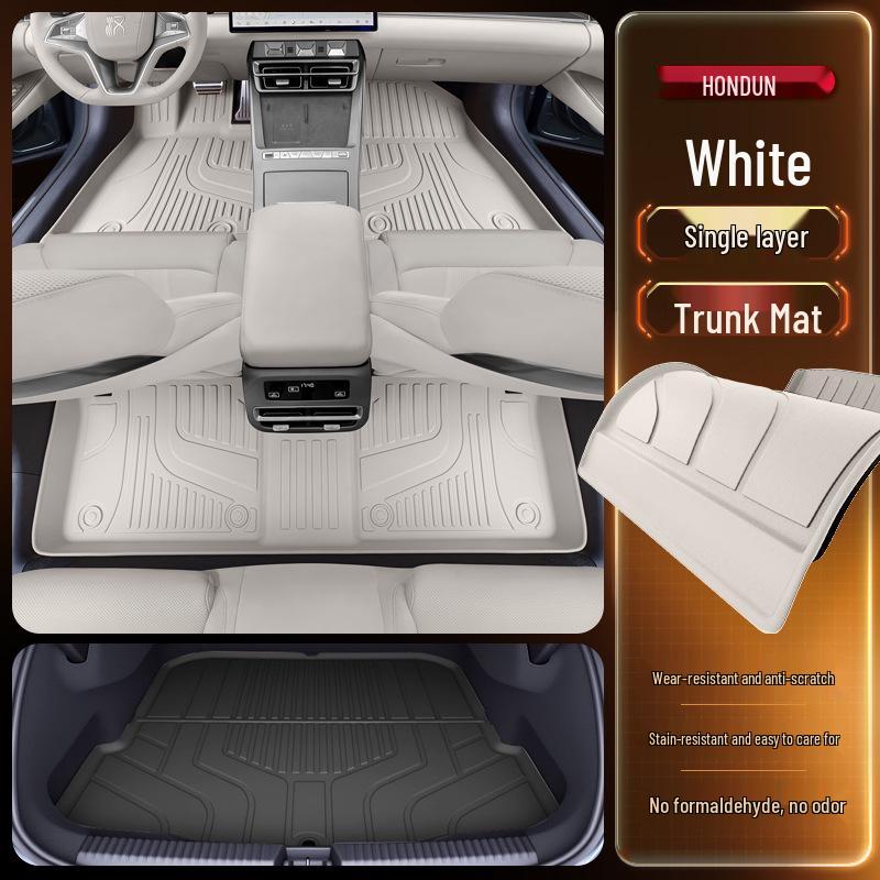 BYD Han L Floor Mats for TPEDM/EV25: New Car Interior Accessories for Driver and Passenger