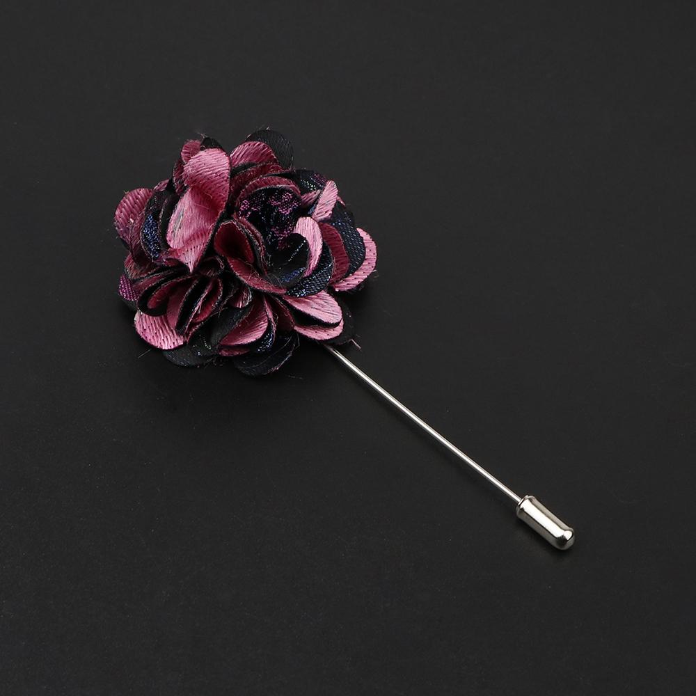 

Men s Handmade Fabric Brooches Floral Lapel Pin Fit Suit Shirt Wedding Party Bussiness Boutonniere Jewelry Clothes Accessories
