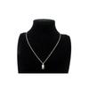 Geometric Alloy Pendant Necklace With Cross Chain For Women And Creative Jewelry Enthusiasts