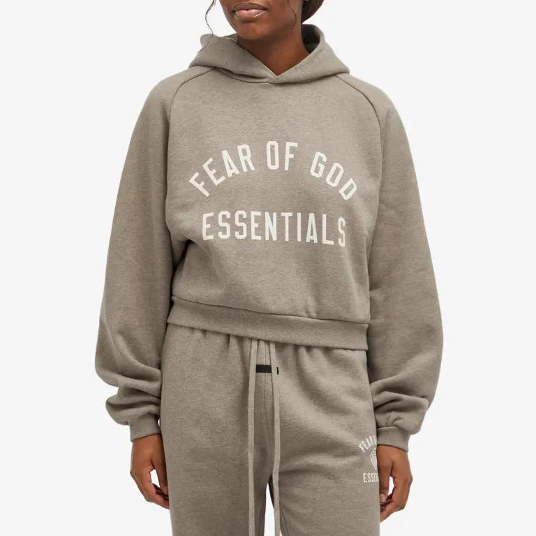 Fear Of God Essentials Fleece Hooded Letter Minimalist Comfortable Sweatshirt Women sweatshirt 192HO247351FW