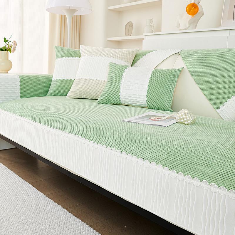 Simple Modern Corduroy Sofa Cover Sofa Cushion Four Seasons Backrest Towel Cover Cloth Non-Slip Seat Cushions