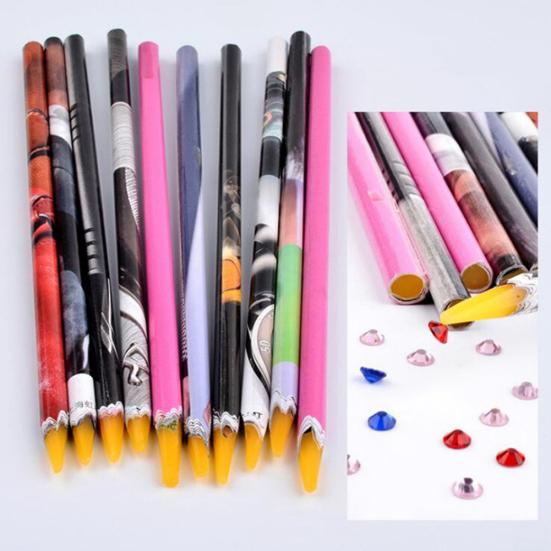 Crayon Wax Dotting Pen Pencil Rhinestones Picker DIY Salon Manicure Art Tool