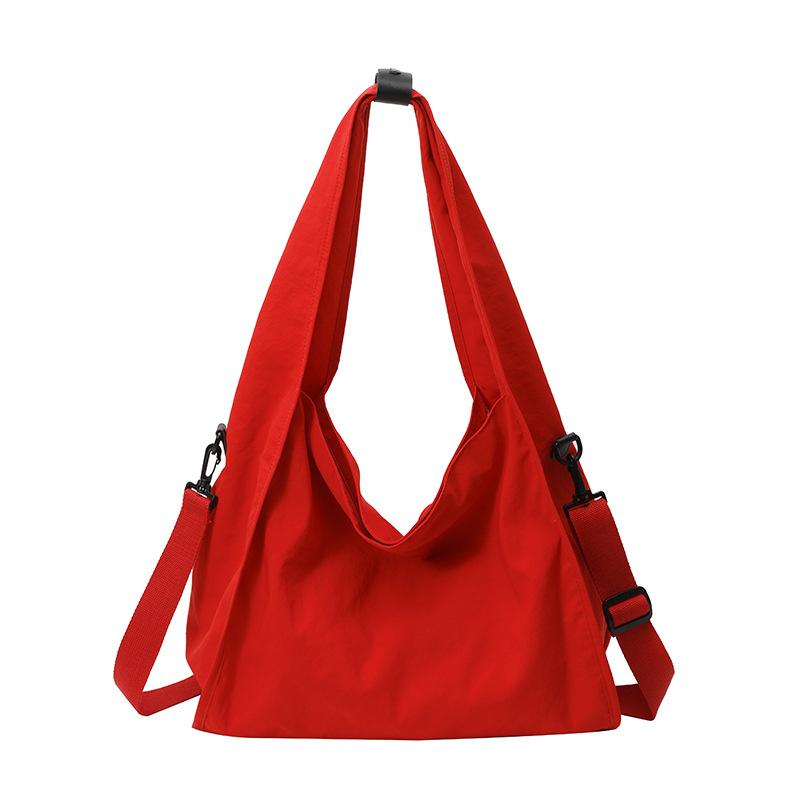 Lazy Wind Dumpling Bag Large Capacity Crossbody Bag Women'S Leisure Sports Shoulder Bag Lightweight Waterproof Oxford Buttot Bag