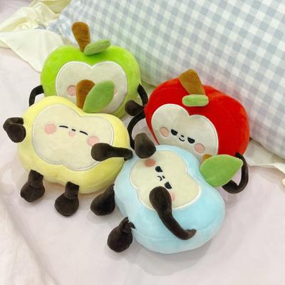 Squishy Red or Green Apple Plush Toy Pillow Stuffed Soft Fruit Apple Doll Cute Huggable Pillow Kids Christmas Birthday Gift