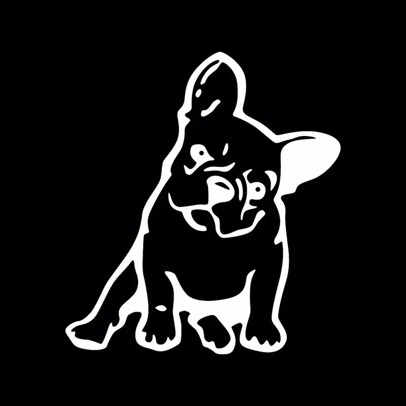 

Бульдог Собака Автомобильная Наклейка Милый Щенок Кузов Машины Бампер Окна Мотоцикл Ноутбук Стены Виниловая Пленка Наклейка Авто Тюнинг Аксессуары