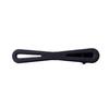 Elegant Black Metal Hair Clip for Women - Forehead, Bangs, Duckbill Style