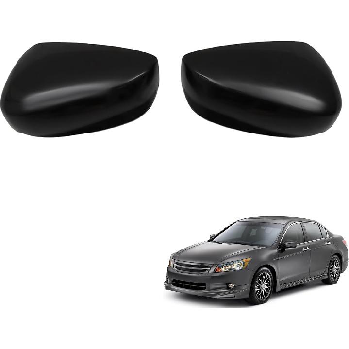munirater 2Pcs Front Driver Side and Passenger Side Rearview Mirror Cover Cap Replacement for 2008-2012 Accord