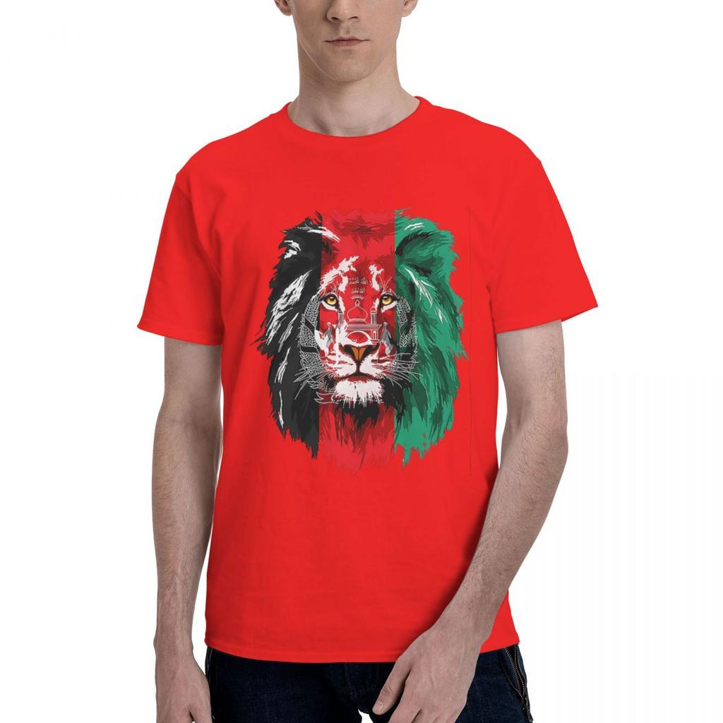 Drapeau de l'Afghanistan Lion 100% Coton Décontracté Respirant Confortable Vintage Maillots de Football 2025 Vêtements Homme