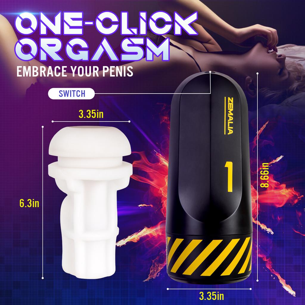 Vibrating Electric Male Masturbator Cup - Hands-Free Orgasm Waves for Pleasure, Portable Oral Blowjob Simulator Sex Toy