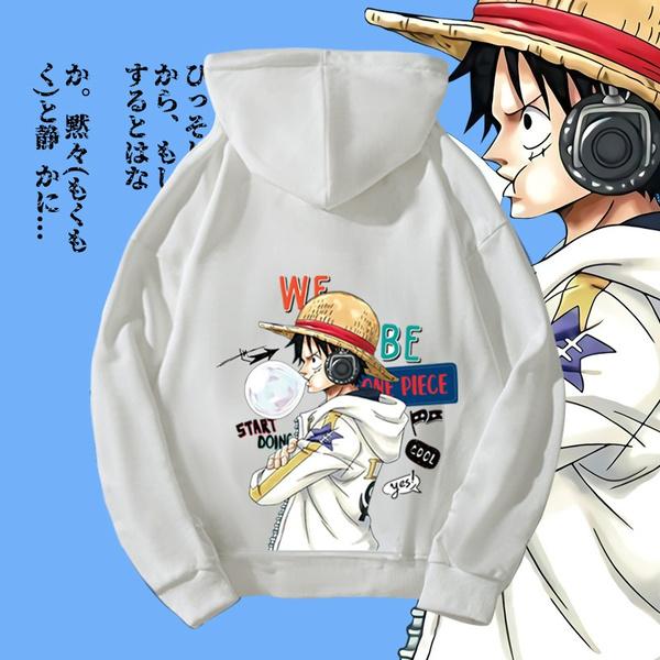 

Аниме Толстовка One Piece Хлопок Толстовка с длинным рукавом Пуловер