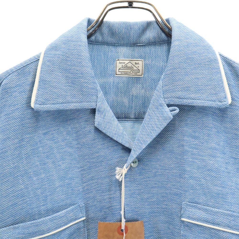 unused ANDFAMILYS co. made in Japan Long sleeve Oriental Mesh shirt 38 Men's Used