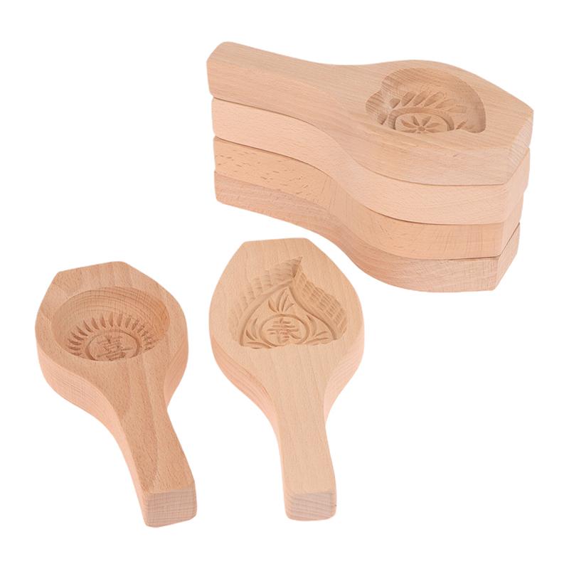 Manual Diy Wooden Steamed Bread Mold Moon Cake Fruit Biscuits Pasta Bag Steamed Stuffed Bun Tool Household Baking Artifact