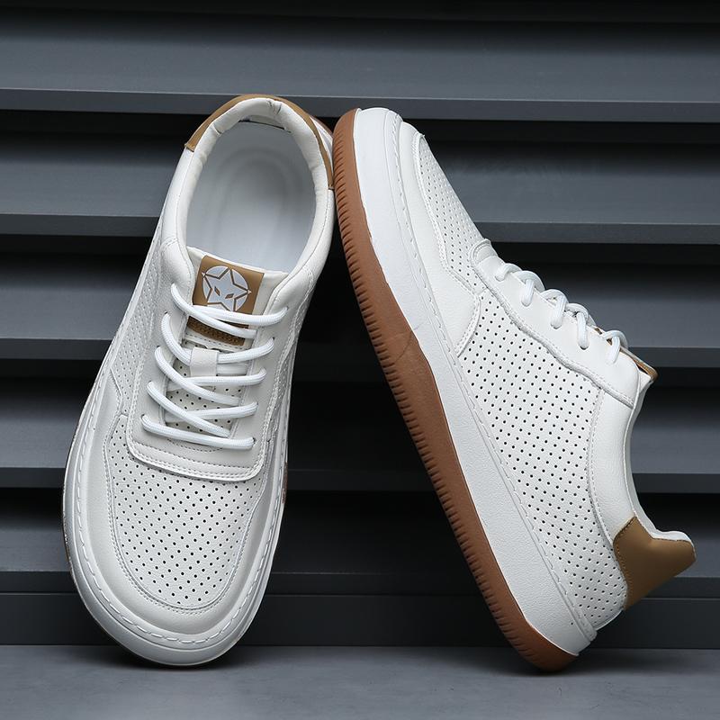 FashionBreathable Men's Casual Sneakers Soft Fashion Lace-up Shoes Comfort Sports Vulcanized Shoes All-match Male Skateboard Footwear