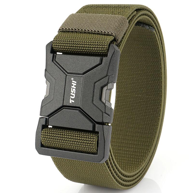 New Quick-Release Alloy Buckle Tactical Nylon Waistband for Workwear, Outdoor Training Trousers and Casual Men's Belts