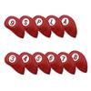 11Pcs Waterproof Golf Putter Cover Golf Iron Head Cover PU Leather Golf Club Cover Iron Headcover Golf Club Head Covers