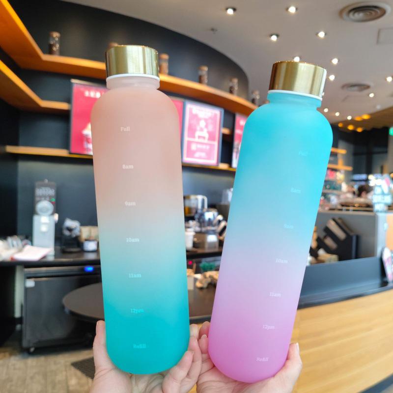 Southeast Asia Fashion 1000ml Drop-Resistant Time Scale Travel Cup