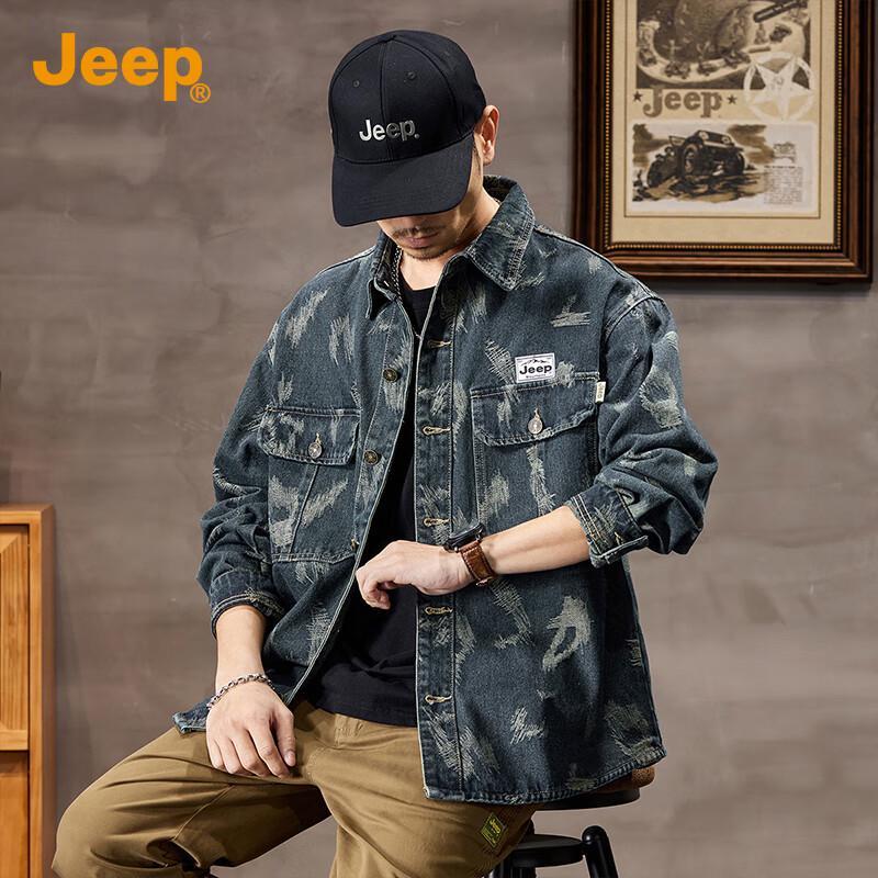 Jeep Men's Casual Denim Jacket