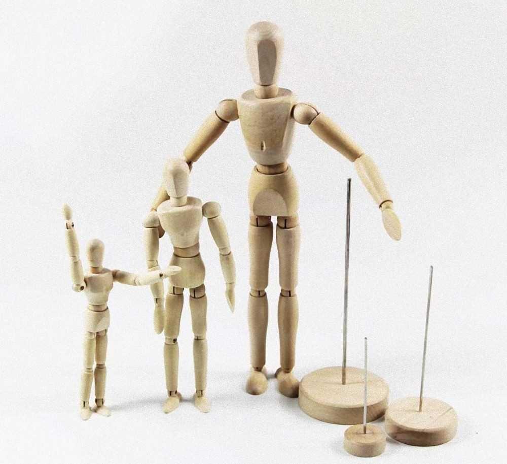 Smiti Wooden Drawing Medium Figure, (20 Cm)