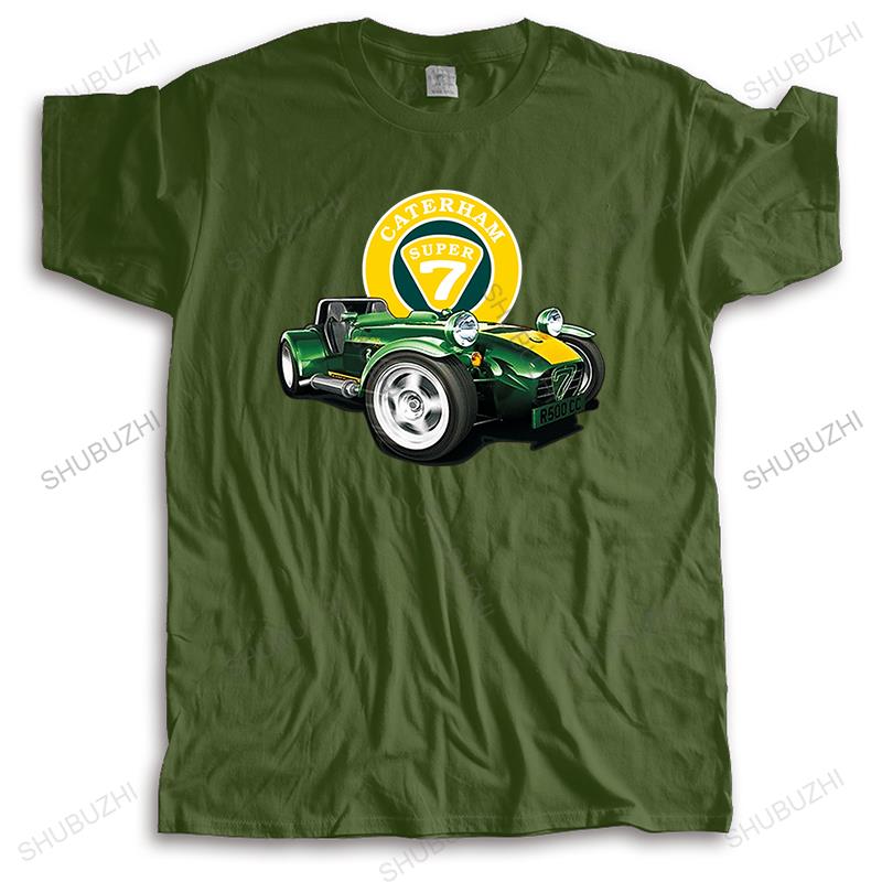 Męski bawełniany t-shirt letni casualowy t-shirt Odzież Markowa CATERHAM SUPER 7 Wysokiej Jakości top prezent Męski T-SHIRT z Krótkim Rękawem