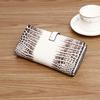 New Crocodile Belly Pattern Himalaya White Women's Wallet Long Short Multi Card Pocket Handbag