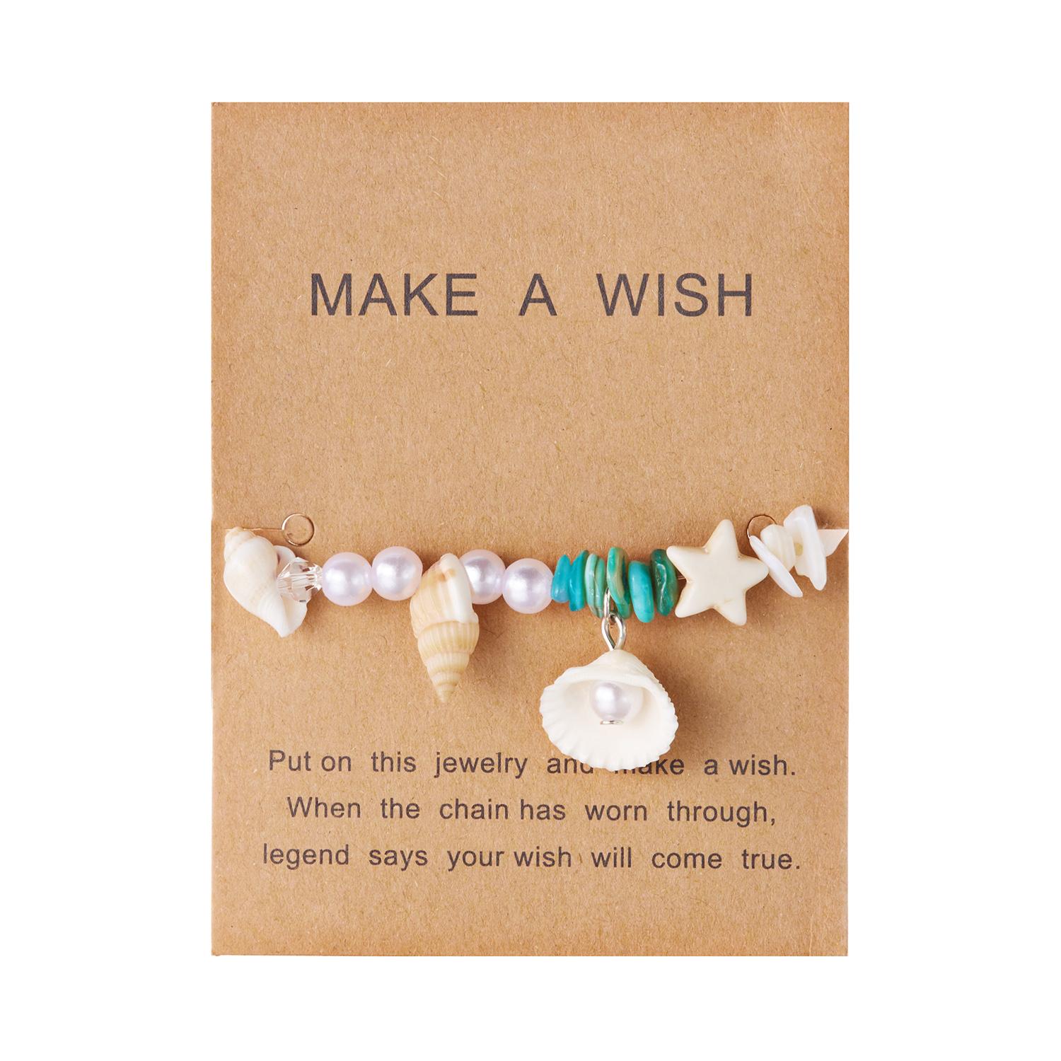 

New Boho Imitation Pearl Shell Bracelet for Women Handmade Crushed Stone Bracelet Friendship Summer Beach Charm Jewelry Gifts