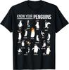 Know Your Penguins Types Of Penguins Sea Animal Lover T-Shirt