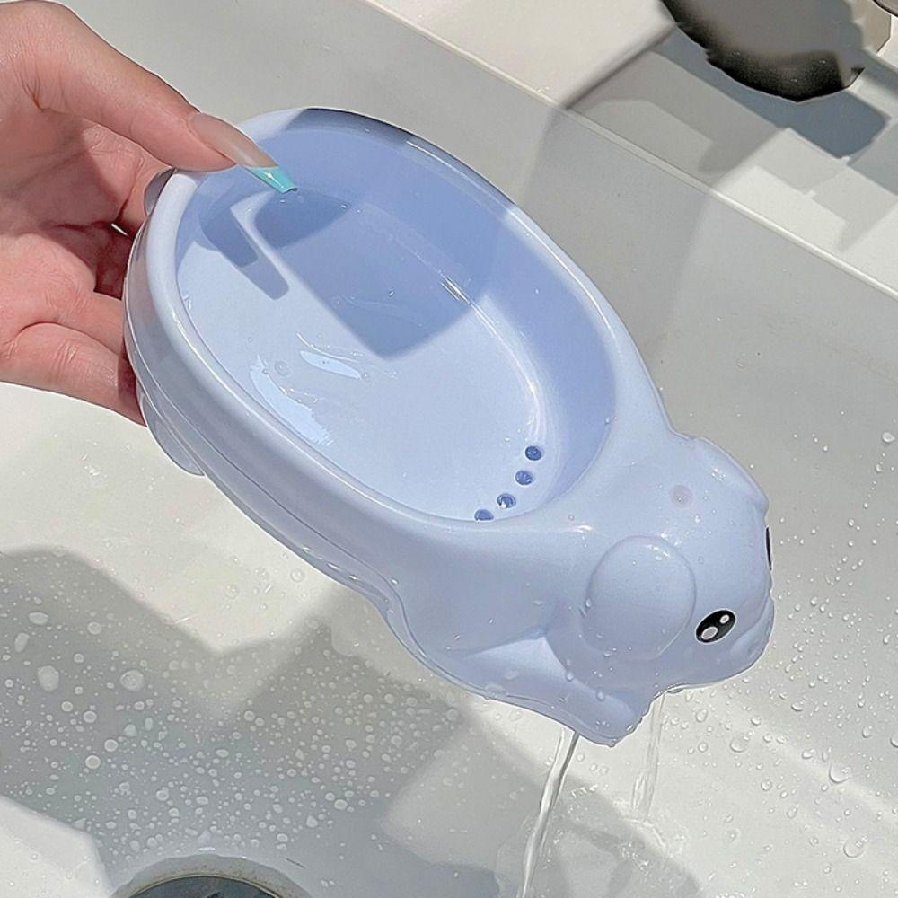 Plastic Horse Shape Soap Box Drainable Soap Container Decor Cartoon Pig Soap Dish  Bathroom